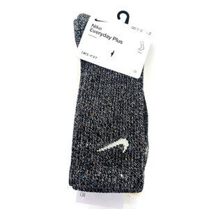 Men's Nike Everyday Plus Cushioned 2-Pack Crew Socks (8-12) Black Coconut Milk